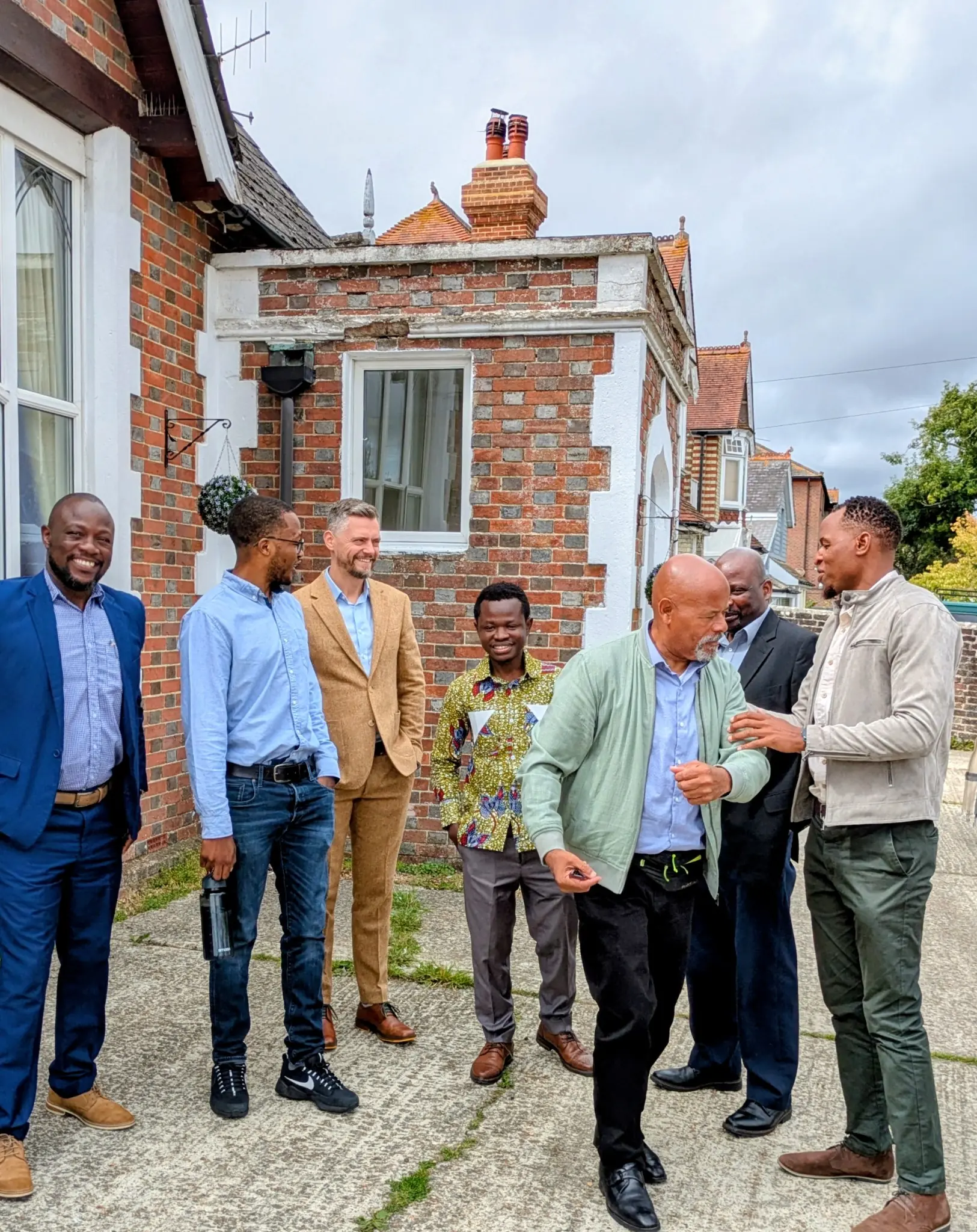 Members of the Polegate Cornerstone church family gathered outside the church
